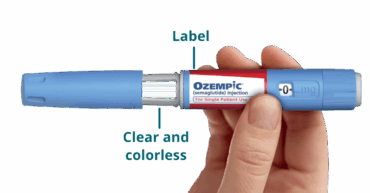 image of ozempic injection shot, with clear instructions on how to use