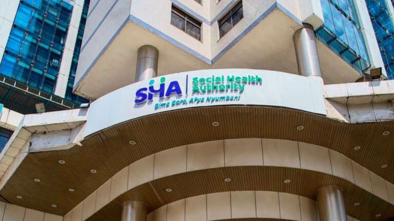 SHA Kenya guide showing a patient receiving healthcare services under the Social Health Authority (SHA) in Kenya.