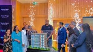 Reportage Kenya officials unveil the Enzo Residence apartment development in Riverside, Nairobi during the official project launch ceremony.