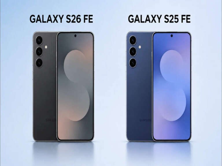 Comparison between the Samsung Galaxy S25 FE vs S26 FE